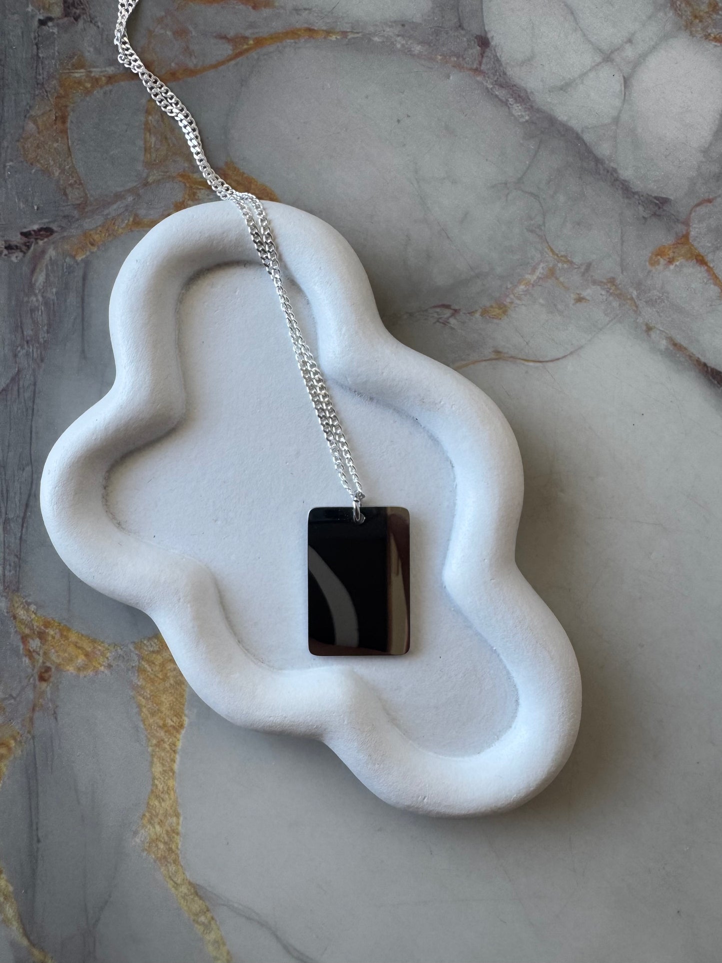 Rectangular plateada Dama