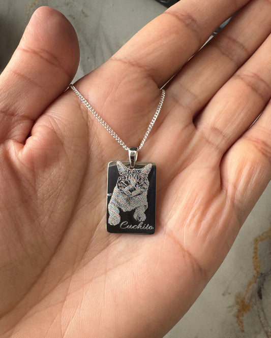 Rectangular plateada Dama