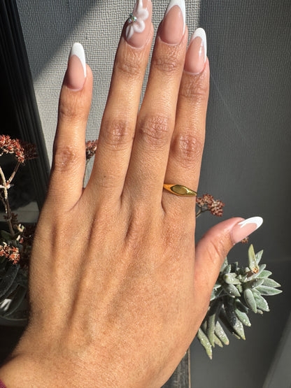 Anillo ovalado Dorado
